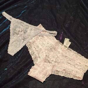 Lace Intimates Set - Pink and Lavender